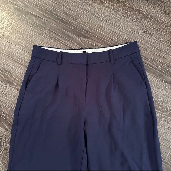 J. Crew Essential Pant Navy Blue Tall Inseam - Picture 3 of 6